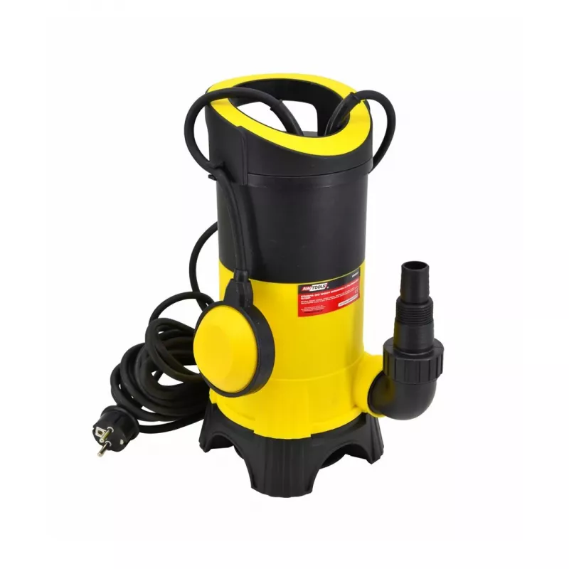 AWTOOLS AW85020 Bomba submersível para águas sujas 750 W 12500 L/h 8 m com interruptor de flutuação
