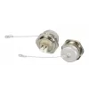 EFB Elektronik IP67DFKLCDM adaptador de passagem LC duplex, caixa metálica, bucha de cerâmica, M25