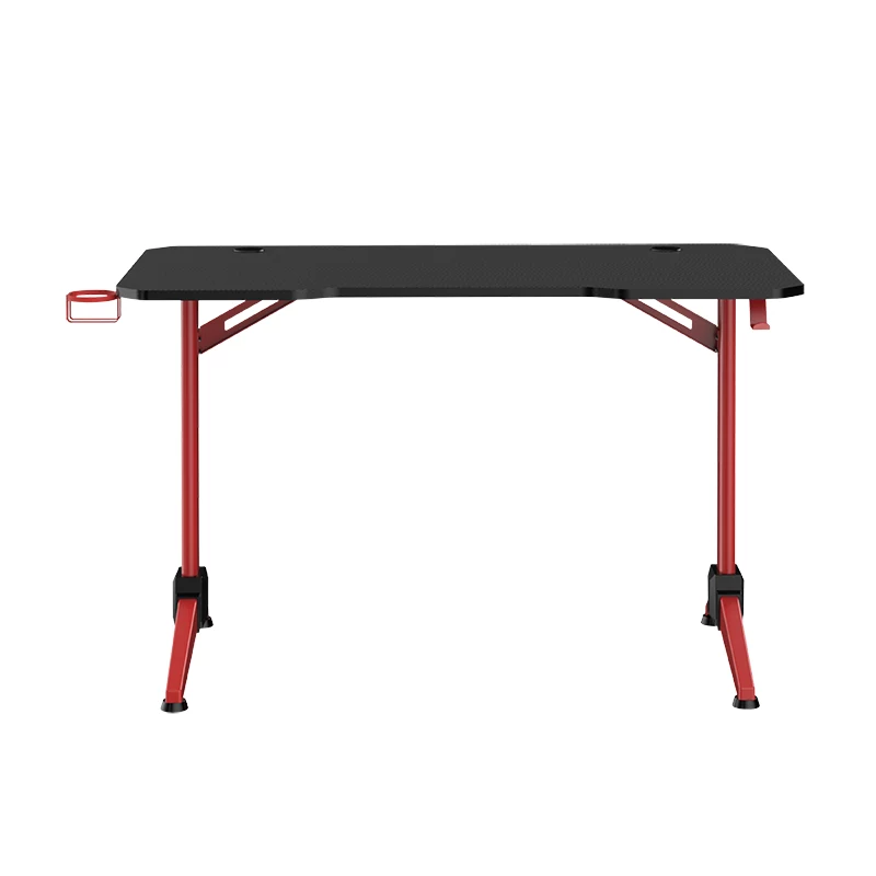 LogiLink secretária gaming 120x60 cm RGB estrutura vermelha