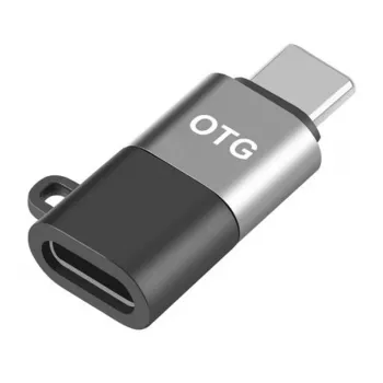 Puluz adaptador OTG 8 pinos para USB-C (preto)