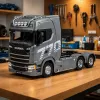 HUINA 32329 Scania 1:18 6 canais RC trator de reboque cinzento prateado