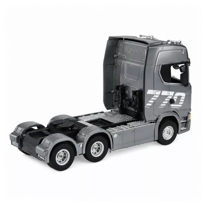 HUINA 32329 Scania 1:18 6 canais RC trator de reboque cinzento prateado
