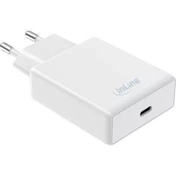 InLine® Carregador de parede USB-C PD 65W, AVS/PPS, branco
