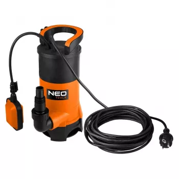 NEO TOOLS Bomba submersível para águas sujas 900W com caudal de 16000 l/h e interruptor de flutuação
