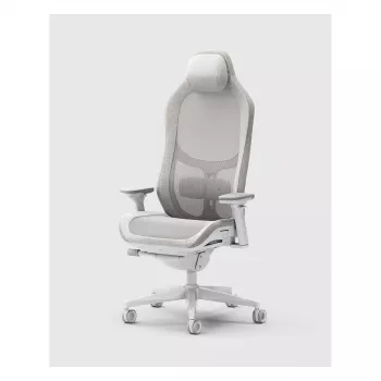 Fractal Design Refine 2 Mesh Light Cadeira gaming, cinzento-claro/branco