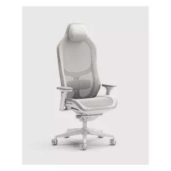Fractal Design Refine 2 Mesh Light Cadeira gaming, cinzento-claro/branco