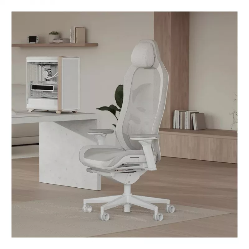 Fractal Design Refine 2 Mesh Light Cadeira gaming, cinzento claro/branco