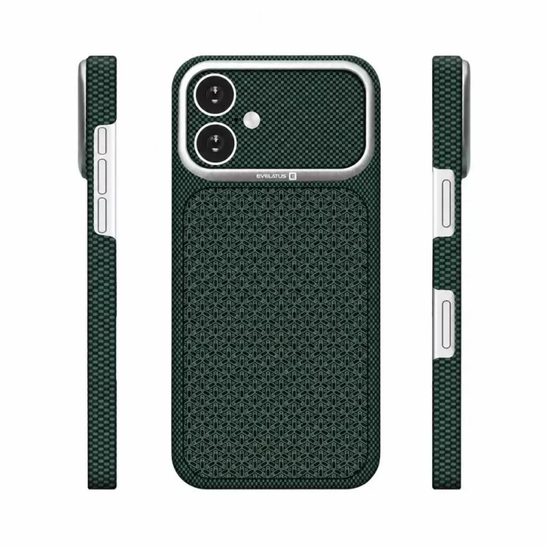 Evelatus Apple iPhone 17 Carbon Premium Edition Capa MagSafe verde