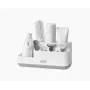 Joseph Joseph EasyStore Organizador de casa de banho branco/cinzento - Organizador compacto com vários compartimentos e drenagem ventilada