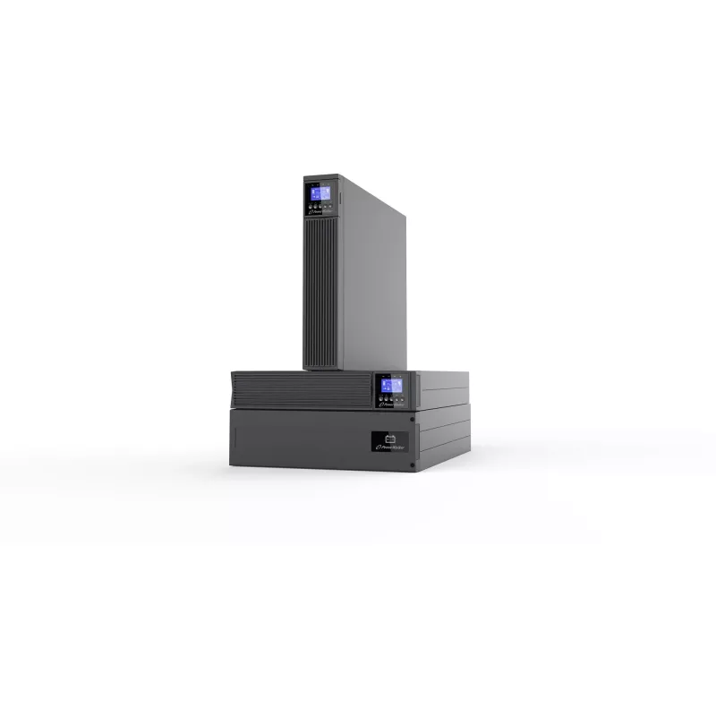 UPS online de dupla conversão PowerWalker VFI 6000 ICT IoT 6000 VA 5400 W com módulo IoT, torre/rackmount 3U