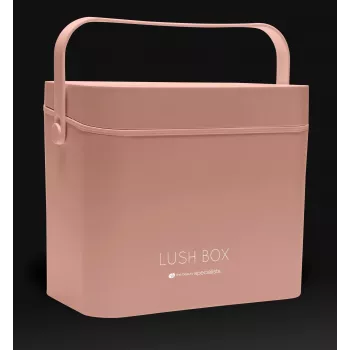 Mala de maquilhagem Rio CSBL-EU/1,1 Large Lush Box – caixa de beleza em alumínio com compartimentos dobráveis e fechos com fechadura, preto