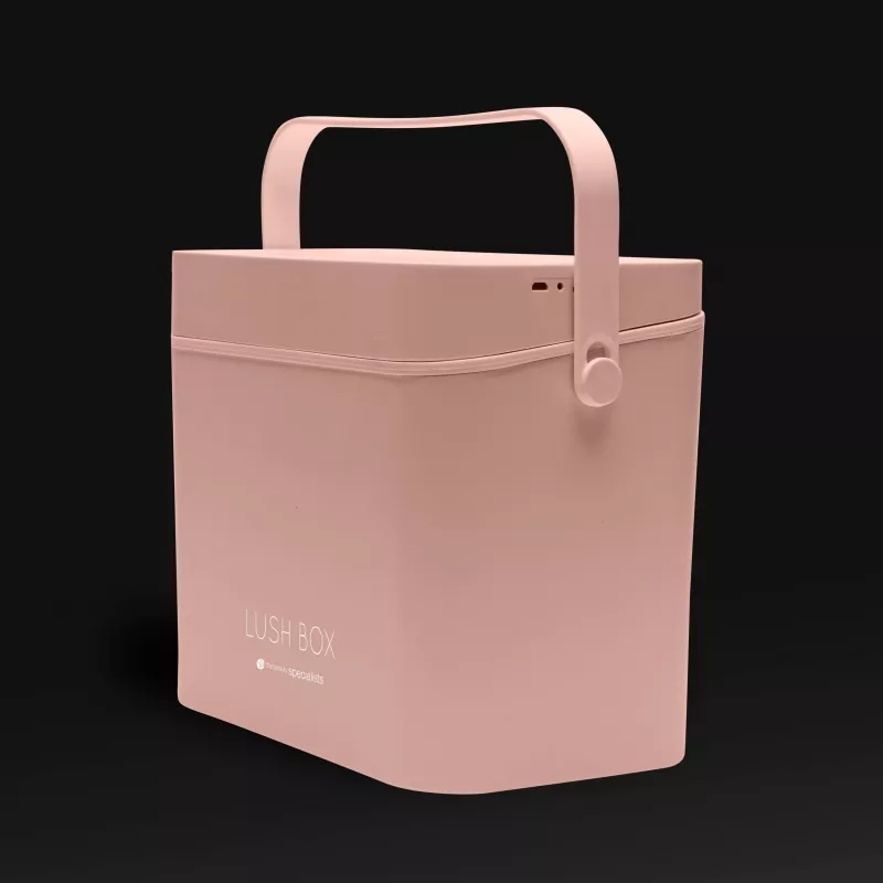 Mala de maquilhagem Rio CSBL-EU/1,1 Large Lush Box – caixa de beleza em alumínio com compartimentos dobráveis e fechos com fechadura, preto