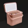 Mala de maquilhagem Rio CSBL-EU/1,1 Large Lush Box – caixa de beleza em alumínio com compartimentos dobráveis e fechos com fechadura, preto