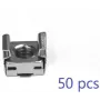 Conjunto de porcas gaiola e parafusos LANVIEW M5, 50 unidades, aço zincado, para racks de servidor com furação quadrada