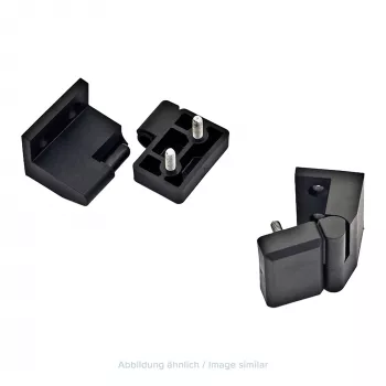 Dobradiça de porta plug-in Triton RAX-MS-X21-X1, esquerda, para armários de parede e de chão 19 polegadas