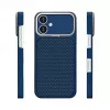 Capa MagSafe Evelatus Apple iPhone 16 Carbon Premium Edition azul meia-noite