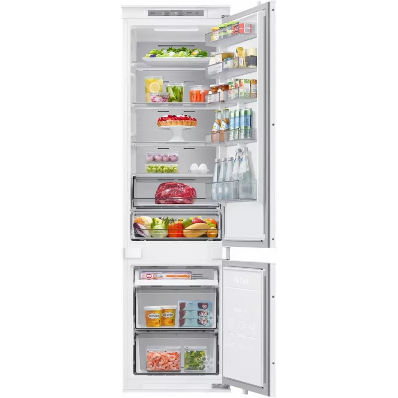 Combinado de encastrar Samsung BRB80F30BES0EO, 264L, No Frost, Digital Inverter, classe de eficiência energética F