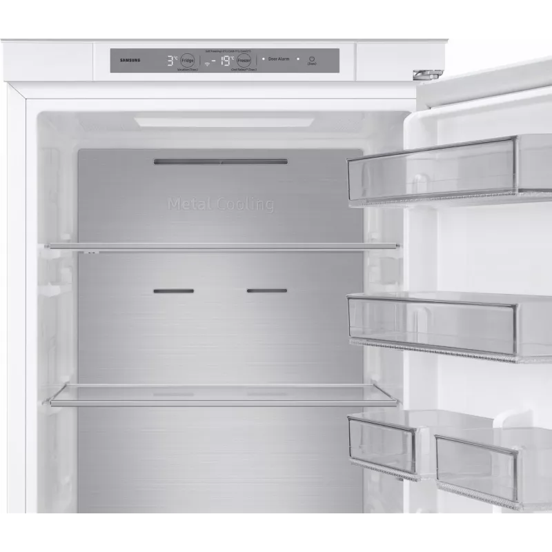 Combinado de encastrar Samsung BRB80F30BES0EO, 264L, No Frost, Digital Inverter, classe de eficiência energética F