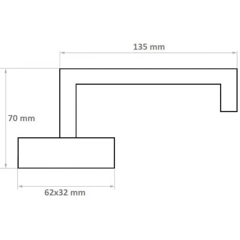 Conjunto de maçanetas PSG Milano em aço inoxidável com espelho oval para fechadura, escovado acetinado, reversível para portas interiores, 63.401