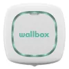 Estação de carregamento Wallbox Pulsar Plus 7,4 kW Type 2 para veículos elétricos, branca com cabo preto de 5m