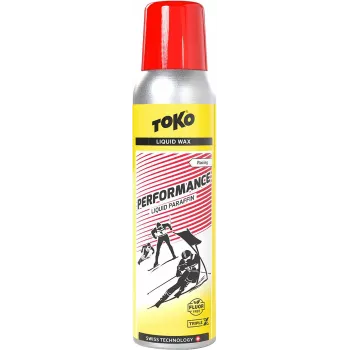 Cera de deslize Toko Performance Liquid Red 100ml para esqui e snowboard