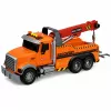 Camião de reboque com grua assistência em viagem gancho luzes sons laranja 1:18 LEAN TOYS