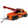 Camião de reboque com grua assistência em viagem gancho luzes sons laranja 1:18 LEAN TOYS