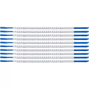 Bainha de clipe para marcação de cabos Brady SCN-07-1, inscrição 1, branco, para diâmetro de cabo 1,9-2,4 mm, 300 unid.