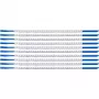 Bainha de clipe para marcação de cabos Brady SCN-07-1, inscrição 1, branco, para diâmetro de cabo 1,9-2,4 mm, 300 unid.