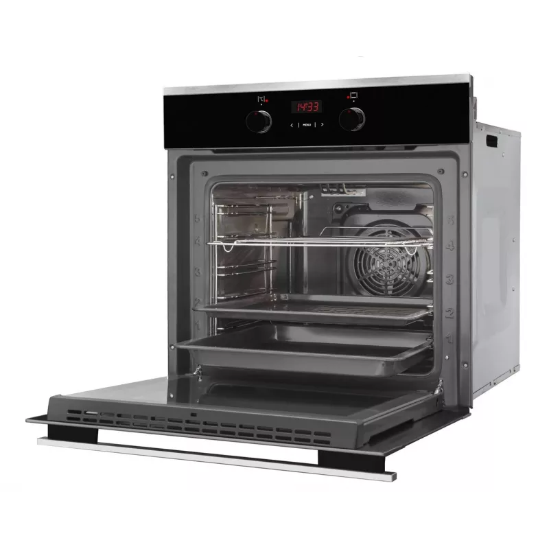 Forno elétrico de encastrar Amica EB6521 FUSION 65L classe energética A preto/aço inoxidável
