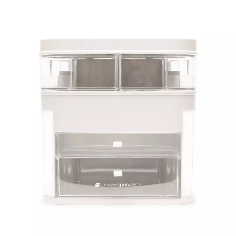 Caixa de beleza Rio CSSM-EU/1,2 para armazenamento de cosméticos com gavetas basculantes e fechadura com chave