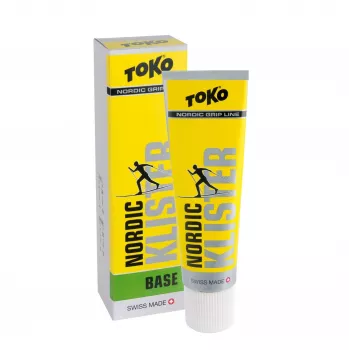 Toko Nordic Base Klister Green - cera de aderência para esquis de fundo para neve gelada e transformada, -10°C a -2°C, bisnaga 60g