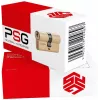 Cilindro de fechadura duplo PSG 63.63030.MM latão perfil europeu 30/30 mm