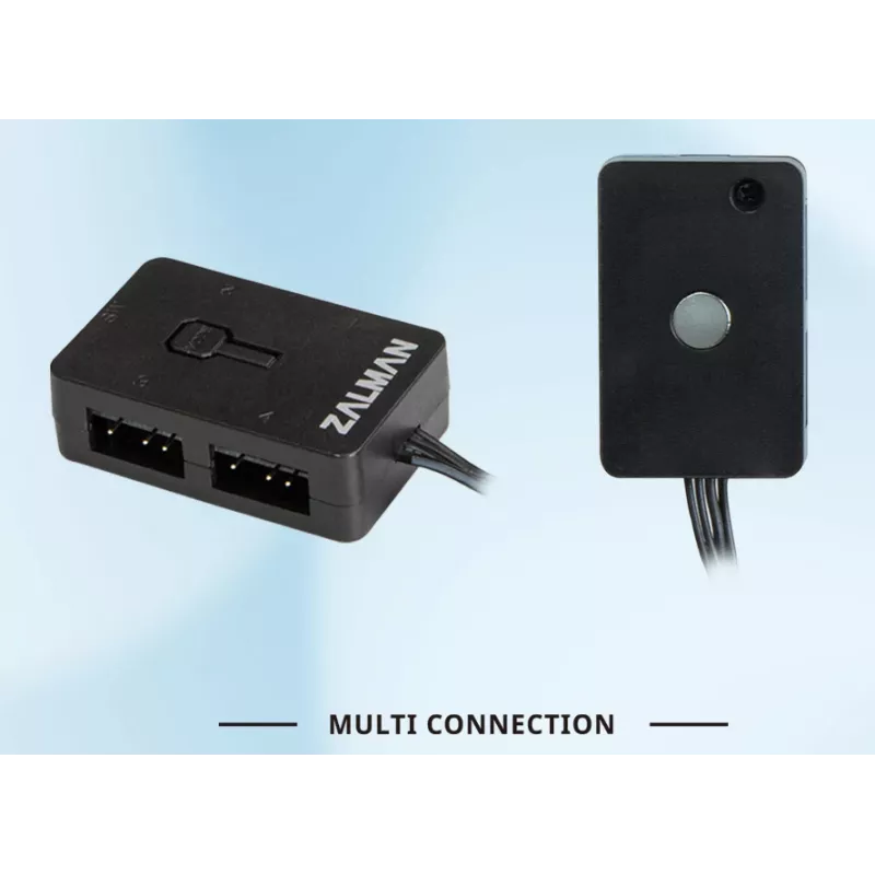 Controlador ARGB Zalman ZM-4PALC - hub Addressable RGB de 4 portas com fixação magnética