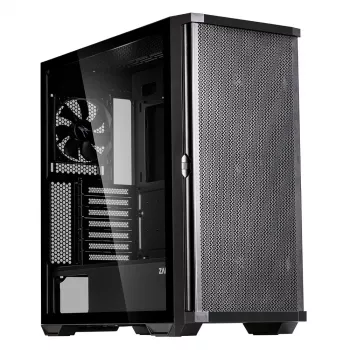 Caixa Zalman Z10 ATX Mid-Tower, preta, vidro temperado, 4 ventoinhas ARGB