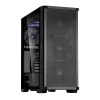 Caixa Zalman Z10 ATX Mid-Tower, preta, vidro temperado, 4 ventoinhas ARGB