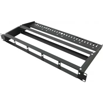 Painel MPO VALUE para 3 módulos - Painel cego para cassete de fibra ótica - Montagem em rack - Preto - 1U (19 polegadas)