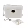 Balde com pedal AWTOOLS AW85501 de 50L em aço inoxidável, prateado