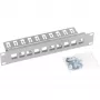 Patch panel Triton RAC-PP-X03-C1 10 portas 1U Keystone cego, cinzento