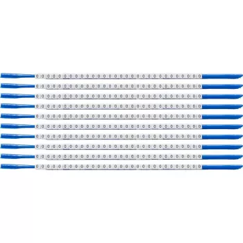 Marcador de cabos Brady SCN-07-0 Clipsleeve, inscrição '0', Amarelo, diâmetro de cabo 1,9-2,4 mm, pack de 300