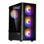 Caixa ATX mid-tower Zalman N4 Rev.1 com 6 ventoinhas ARGB, vidro temperado, Preto