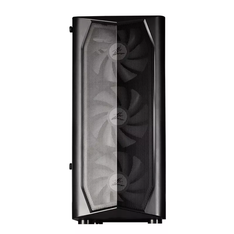 Caixa ATX mid-tower Zalman N4 Rev.1 com 6 ventoinhas ARGB, vidro temperado, Preto