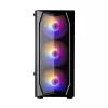 Caixa ATX mid-tower Zalman N4 Rev.1 com 6 ventoinhas ARGB, vidro temperado, Preto