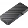 ORICO DKA22-V1-EU-BK-EP docking station USB-C 10Gbps DisplayLink com 4x ecrãs 4K@60Hz e 60W Power Delivery