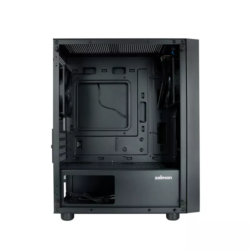 Zalman T3 PLUS caixa de PC mini-torre mATX, preto, janela acrílica, 2 ventoinhas