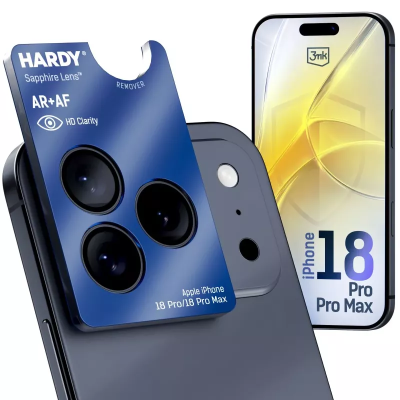 3MK PROTECTION Apple iPhone 18 Pro / 18 Pro Max - 3mk Hardy lente safira