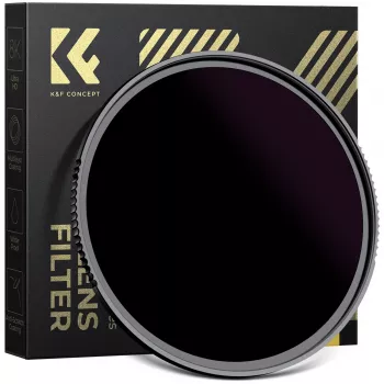 KF Concept filtro solar ND100000 62mm, 16.6 stops, OD 5.0, vidro ótico AGC, revestimento nano, aro em alumínio