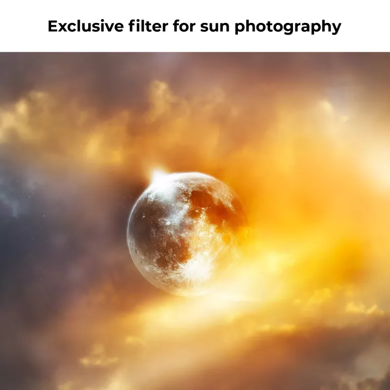 KF Concept filtro solar ND100000 62mm, 16.6 stops, OD 5.0, vidro ótico AGC, revestimento nano, aro em alumínio