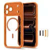 Capa Tech-Protect MagPeak MagSafe CC para iPhone 17 Pro Max / 18 Pro Max - Cosmic Orange/transparente