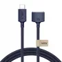 Cabo magnético para MacBook TECH-PROTECT MMC01 Ultraboost USB-C para MagSafe 3 140W 300cm azul meia-noite
